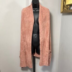 LAST CHANCE NEW Barefoot Dreams L XL CozyChic Ultra Lite Blanket Wrap Terra NWT